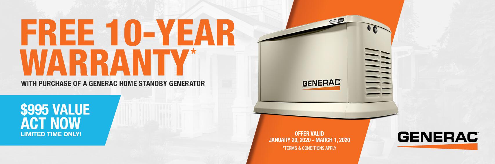 Homestandby Generator Deal | Warranty Offer | Generac Dealer | Coleman, OK